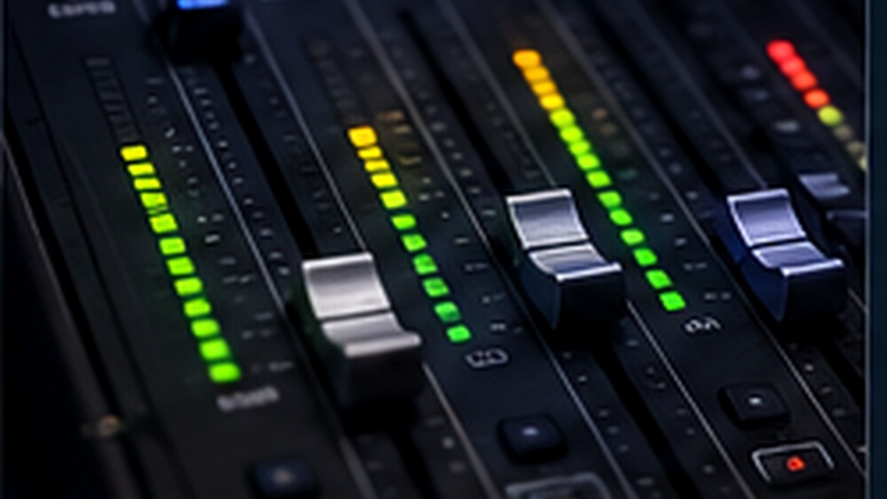 Broadcast audio console